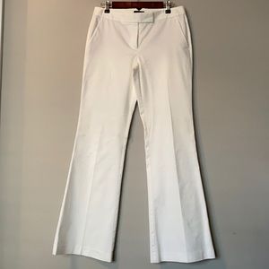 Tahari white wide leg trousers, 8